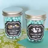 Event Blossom Chalkboard Baby Shower Personalized Mini Mason Jars