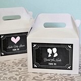 Chalkboard Motif Baby Shower Personalized Mini Gable Boxes (Set of 12)