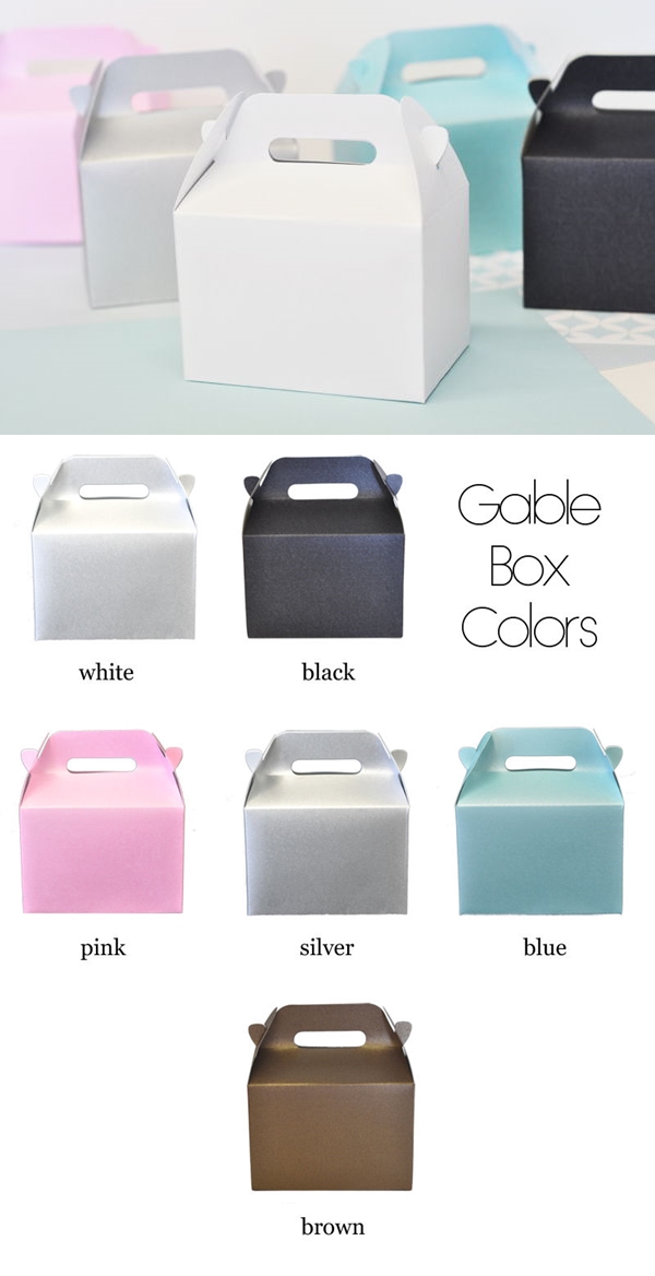 Event Blossom DIY Blank Mini Gable Boxes (Set of 12)