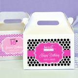 Personalized Mini Gable Boxes for Quinceañera & Sweet 16