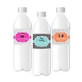 Event Blossom Personalized Birthday Water Bottle Labels (34 Designs)