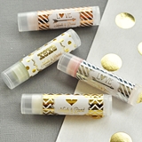 Event Blossom Personalized Metallic Foil Lip Balm Tubes (Wedding)