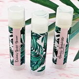 Event Blossom Personalized Palm Leaf Design Lip Balm Tubes