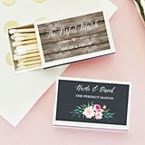 Event Blossom Personalized Floral Garden Match Boxes (Set of 50)