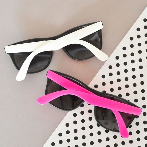 Event Blossom Blank Wayfarer-Replica Rubberized Sunglasses (2 Colors)