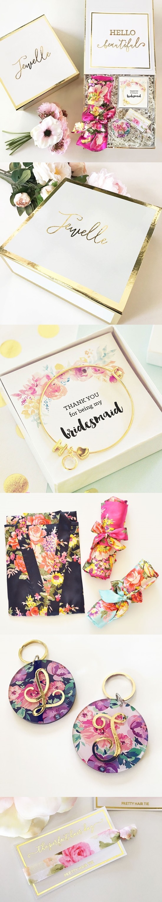 Thank You for Being My Bridesmaid Gift Set in Personalized Gift-Box