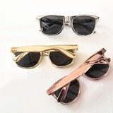 Event Blossom Wayfarer-Replica Metallic-Shade Sunglasses (3 Colors)