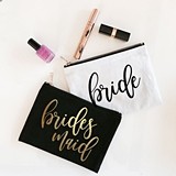 Event Blossom Bridal Party Canvas Cosmetic Bag (2 Designs)