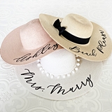 Event Blossom Personalized Straw Sun Hat (3 Colors)