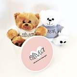 Event Blossom Custom Teddy Bear with Personalized Shirt (2 Colors)