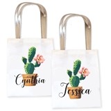 Event Blossom Personalized Fiesta Cactus Design Tote Bag