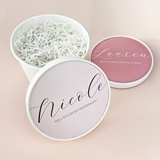 Event Blossom Personalized Bridesmaid Proposal Round Gift-Box