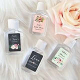 Event Blossom Personalized Floral Garden Hand Sanitizer Bottles