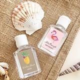 Event Blossom Personalized Tropical Beach Hand Sanitizer Bottles