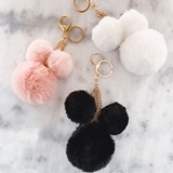 Event Blossom Faux-Fur Pom Pom Keychain (3 Colors)