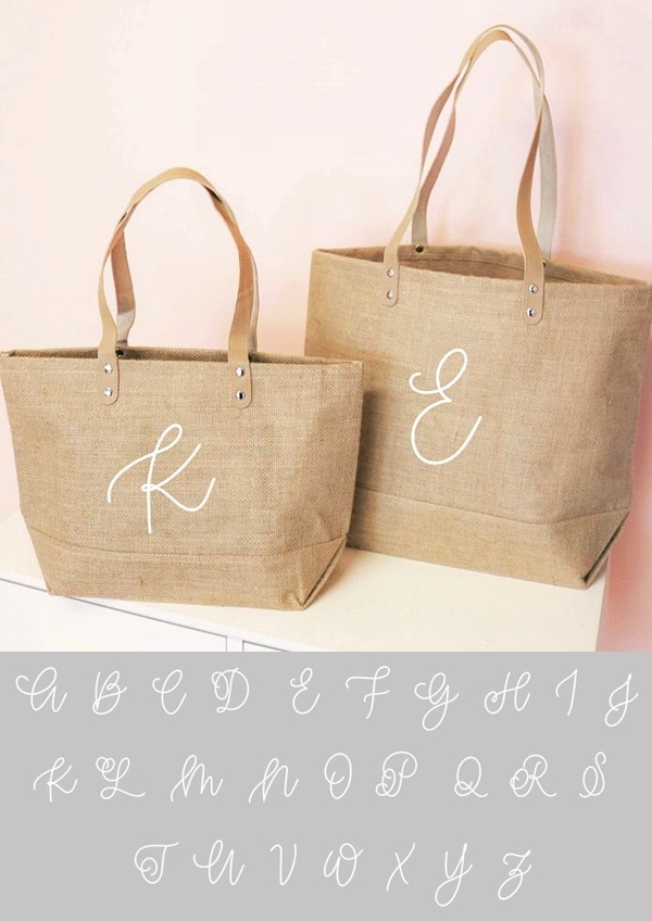 Monogram Beach Bag Burlap Bags Large Beach Tote Bags Monogram 