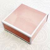 Event Blossom Blank White-Bordered Pink Gift-Box with Magnetic Closure