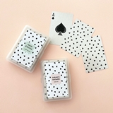 Confetti Hearts Playing Cards Deck with Personalized Sticker for Case