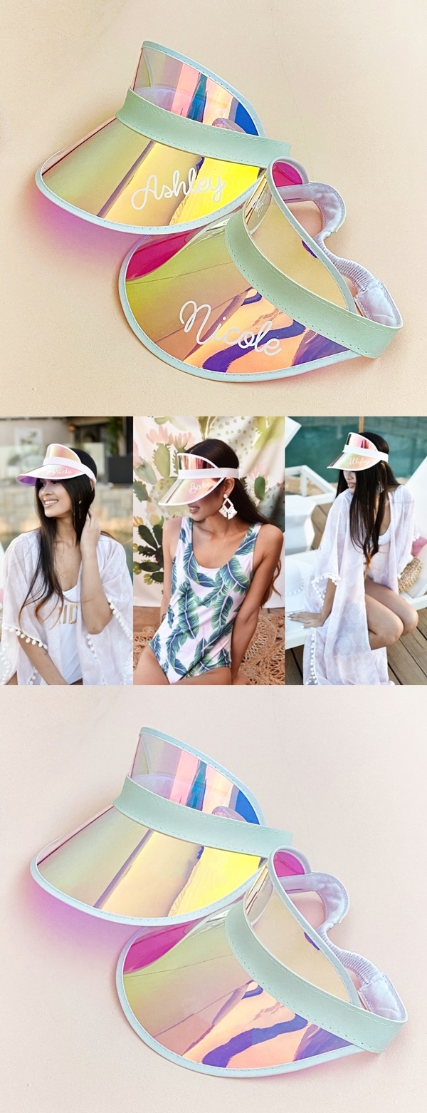 Event Blossom Personalizable Holographic Visor (Bride/Wifey/Babe/Name)