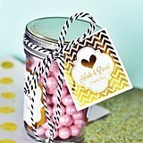 Personalized Metallic Foil Square Stickers and Tags