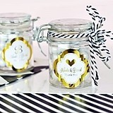 Personalized Metallic Foil Mini Favor Labels