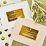 Metallic Foil Bridesmaids & Maid of Honor Thank You Labels (Set of 9)