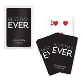 Unique Custom Playing Card Favors - Best Day Ever Design (6 Colors)