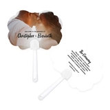 Personalized Photo-Printed Hand Fan - Handwritten Elegance (3 Shapes)