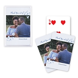 Custom Photo-Printed Playing Card Favors - Vintage Romance Design