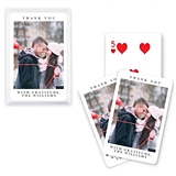 Custom Photo Printed Playing Card Favors - Timeless Snapshot