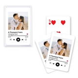 Custom Photo-Printed Playing Card Favors - Music Player Design