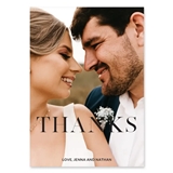 Custom Photo-Printed Thank You Cards - Modern Love Design