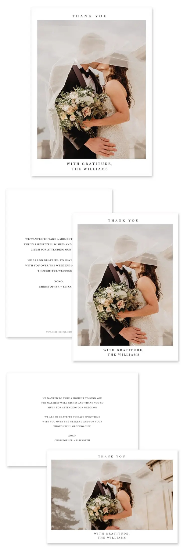 Custom Photo-Printed Thank You Cards - Timeless Snapshot