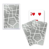 Custom Metallic Playing Cards with Retro Luxe Foiled Design (4 Colors)