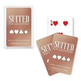 Custom Metallic SUITED for Each Other Design Playing Cards (4 Colors)