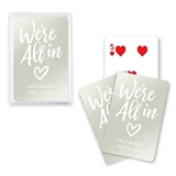 Custom Metallic Playing Cards with We're All In Design (4 Colors)