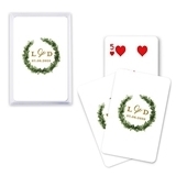 Unique Custom Playing Card Favors - Love Wreath Design