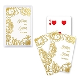 Unique Custom Playing Cards with Modern Floral Motif (3 Foil Colors)