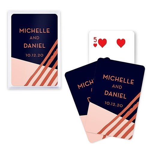 Unique Custom Playing Card Favors - Retro Luxe Design