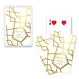 Unique Custom Playing Cards with Retro Luxe Foiled Design (3 Colors)