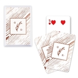 Unique Custom Playing Cards w/ Rustic Monogram Design (3 Foil Colors)