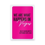 "We Are What Happens in Vegas" Design Custom Playing Cards