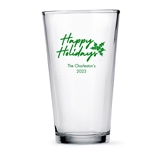 Weddingstar Personalized 16oz Pint Glass (Holiday Designs)