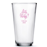 Weddingstar Personalized 16oz Pint Glass (Trendy Sayings Designs)