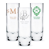 Weddingstar Personalized 2.5oz Tall Shot Glass (Monogram Designs)