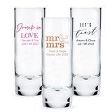 Weddingstar Personalized 2.5oz Tall Shot Glass (Trendy Sayings Designs)