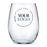 'Make it Your Own' Logo/Design Custom-Printed 15oz Stemless Wine Glass