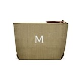 Weddingstar Napa-Linen Cosmetic Bag in Dark Olive