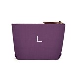 Weddingstar Napa-Linen Cosmetic Bag in Plum