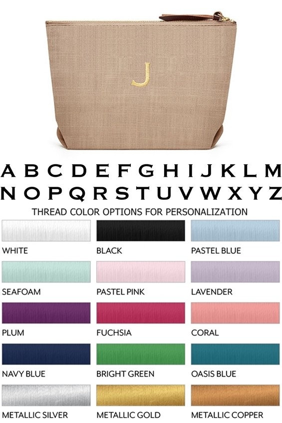 Weddingstar Napa Linen Cosmetic Bag in Putty Color